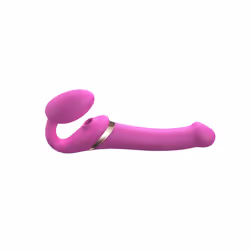 Strap-on-me 6017432, Couple vibrator, Clitoral stimulation, G-Point stimulation, Vaginal stimulation, Pink, Silicone, Natural ...