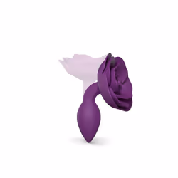 Love to Love Open Roses Butt plug Purple Silicon 1 pc(s)