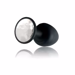 DORCEL Geisha Plug Diamond, Black, White, Acrylonitrile butadiene styrene (ABS), Curved, Anal sex, 80 mm, 3.2 cm