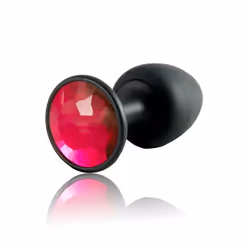 DORCEL Geisha Plug Ruby, Black, Red, Acrylonitrile butadiene styrene (ABS), Curved, Anal sex, 80 mm, 3.2 cm