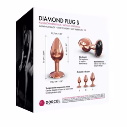 DORCEL 6072608 anal sex toy Butt plug Gold Metal 1 pc(s) - Additional view 5