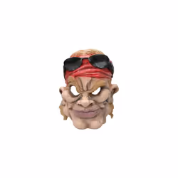 Adult American biker caricature mask