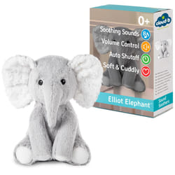 Sound Machine with White Noise Soothing Sounds | Cuddly Stuffed Animal | Adjustable Settings and Auto-Shutoff | Elliot Elephant