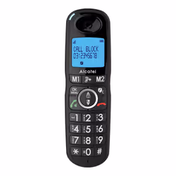 Alcatel XL595 Cordless Phone with Answering Machine, Black