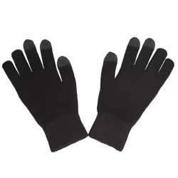 Muvit Touch Screen Gloves, Black, Cotton