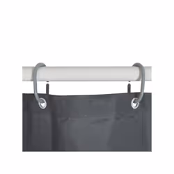 MSV 3700703943495 shower curtain Ring Polyester Grey