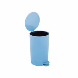 MSV 3700703957744 trash can 3 L Round Polypropylene (PP) Cyan