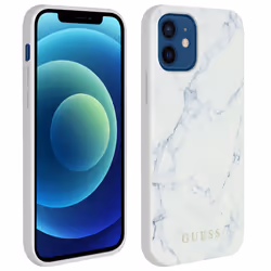 Guess iPhone12/12 Pro White Marble Effect Case