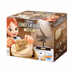 Buki Museum Dino Skull Triceratops, Experiment kit, Paleontology, 8 yr(s), Multicolour