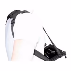 Mobilis Shoulder strap 4 attachments for typing and transport 001024, Black