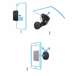 Mobilis 044006 holder Passive holder Mobile phone/Smartphone, Navigator Black - Additional view 5