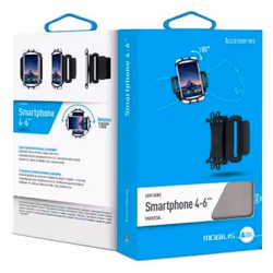 Mobilis ARM BAND 4-6IN . mobile phone case 15.2 cm (6") Armband case Black - Additional view 4