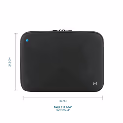 Mobilis 003065 laptop case 35.6 cm (14") Sleeve case Black - Additional view 4