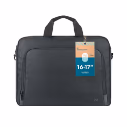 Mobilis 003074 laptop case 43.2 cm (17") Briefcase Black
