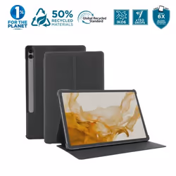 Mobilis 068016 tablet case 31.5 cm (12.4") Folio Black