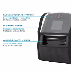 Mobilis 031020 handheld printer accessory Protective case Black, Transparent 5 pc(s) ZEBRA (ZQ320 Plus / ZQ511) ; HONEYWELL (RP2E / RP2F) ; BIXOLON (SPP-R410 / SPP-L300 / SPP-L410 / BK3-31) ; STAR (WSP I-450) - Additional view 4