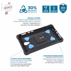 Mobilis 067014 PROTECH - Case + 360° rotating handstrap + kickstand for Galaxy Tab Active5 8''