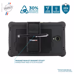 Mobilis 067014 PROTECH - Case + 360° rotating handstrap + kickstand for Galaxy Tab Active5 8'' - Additional view 6