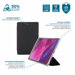 Mobilis 060016 tablet case 27.9 cm (11") Cover Black, Transparent - Additional view 2
