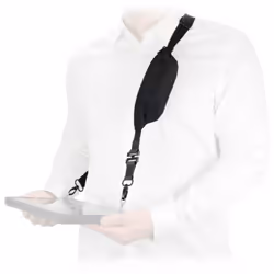 Mobilis Universal breakaway shoulder strap + expandable pocket - 2 attachment points 001092, Universal, Black, Zipper, 178 cm ...