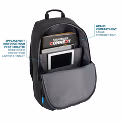 Mobilis The One Basic 43.2 cm (17") Backpack Black, Navy - Additional view 5