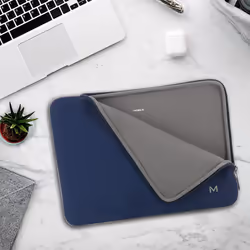 Mobilis 049022 laptop case 40.6 cm (16") Sleeve case Grey, Navy - Additional view 5
