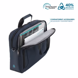 Mobilis 005040 briefcase Polycarbonate (PC), Polyester Black, Navy