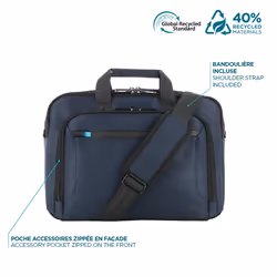 Mobilis 005040 briefcase Polycarbonate (PC), Polyester Black, Navy - Additional view 4