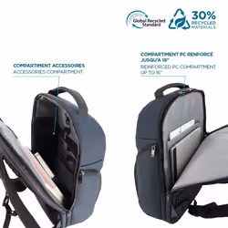 Mobilis 005043 Executive 4 Premium Backpack 14-16'' - 30% RECYCLED - Additional view 6