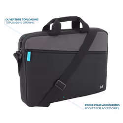 Mobilis The One Essential 40.6 cm (16") Briefcase Black, Grey - Additional view 4