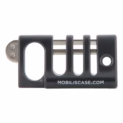 Mobilis 001384, Cable holder, Desk/Wall, Aluminium, Black