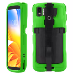 Mobilis 052063, Cover, Green, Zebra, TC22 - TC27, Anti-bacterial, Drop proof, Impact resistant, Scratch resistant, Shock resi ...