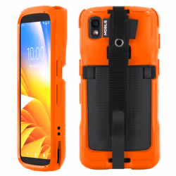 Mobilis 052064, Cover, Orange, Zebra, TC22 - TC27, Anti-bacterial, Drop proof, Dust resistant, Impact resistant, Scratch resi ...