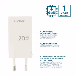 Mobilis 020025 mobile device charger Universal White AC Fast charging Indoor - Additional view 4