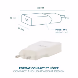 Mobilis 020025 mobile device charger Universal White AC Fast charging Indoor - Additional view 5
