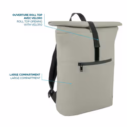 Mobilis 070012 backpack Roll top backpack Grey - Additional view 3