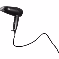 Jean Louis David Little Hairdryer, Black, Hanging loop, 1600 W, 110 – 240, 265 mm, 110 mm