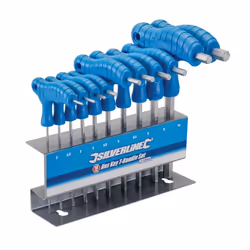 Silverline 323710 Hex Key T-Handle Set 2-10 mm - 10 Pieces