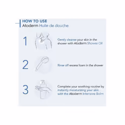 Bioderma - Atoderm - Cleansing Oil - Face and Body Cleansing Oil - Soothes Discomfort - Cleansing Oil for Very Dry Sensitive Skin