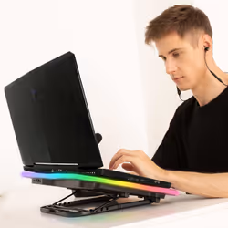 KLIM Ultimate laptop cooling pad 43.2 cm (17") 750 RPM Black
