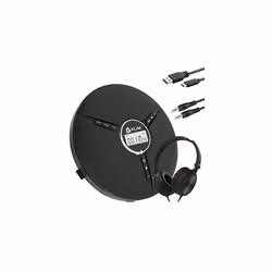 Discman with Headphones - Portable CD Player with Headphones - New 2024 Version + Ideal Car CD Player + Compatible CD-R, CD-R ...