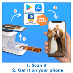 K2 Mobile Film Scanner 35mm + NEW 2023 + Positive & Negative Scanner + Slide Scanner + Photo Scanner + 35mm color Film Developing Kit Essential + Your