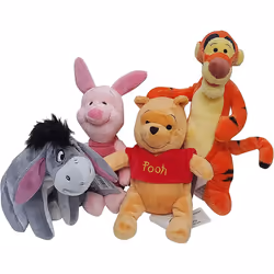 Disney Plush Mini- Bean Bag Set ~ 7 by Disney