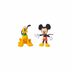 Set of 2 Disney ToyBox Mickey and Pluto Figurines