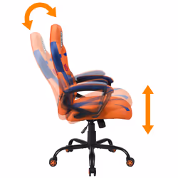 Subsonic SA5573-D2 video game chair PC gaming chair Upholstered padded seat Black, Orange - Additional view 6