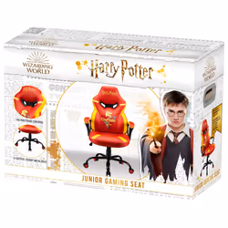 Subsonic Junior Griffindor PC gaming chair Upholstered padded seat Orange, Red