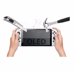 Subsonic SA5628, Screen protector, Nintendo Switch OLED, Transparent, Tempered glass, Bump resistant, Scratch resistant, Shoc ...