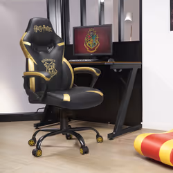 Subsonic Junior Hogwarts PC gaming chair Upholstered padded seat Black, Yellow - Additional view 4