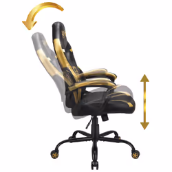 Subsonic Junior Hogwarts PC gaming chair Upholstered padded seat Black, Yellow - Additional view 8