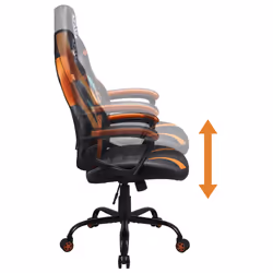 Subsonic SA5573-D4 video game chair PC gaming chair Upholstered padded seat Black, Orange - Additional view 6
